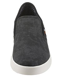 dunkelgraue Slip-On Sneakers von Wrangler