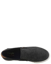 dunkelgraue Slip-On Sneakers von Wrangler