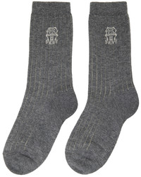 dunkelgraue Socken von Brunello Cucinelli