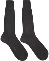dunkelgraue Socken von Thom Browne