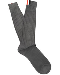 dunkelgraue Socken von Thom Browne