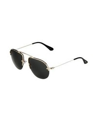 dunkelgraue Sonnenbrille von Prada