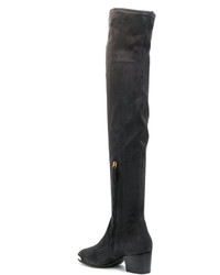 dunkelgraue Stiefel von Giuseppe Zanotti Design