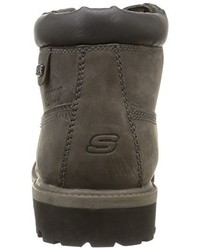 dunkelgraue Stiefel von Skechers