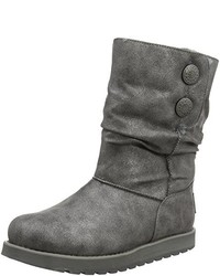 dunkelgraue Stiefel von Skechers