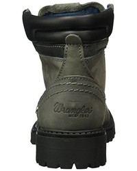 dunkelgraue Stiefel von Wrangler