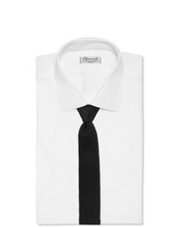 dunkelgraue Strick Krawatte von Canali