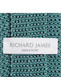 dunkelgraue Strick Krawatte von Richard James