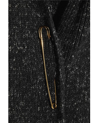 dunkelgraue Strick Strickjacke mit einer offenen Front von Vivienne Westwood