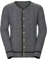 dunkelgraue Strick Strickjacke von MARCO DONATI