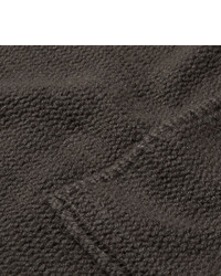 dunkelgraue Strickjacke mit einem Schalkragen von Giorgio Armani