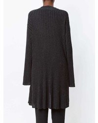 dunkelgraue Strickjacke mit einer offenen Front von OSKLEN