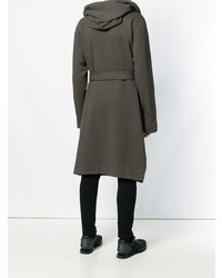 dunkelgraue Strickjacke mit einer offenen Front von Rick Owens DRKSHDW