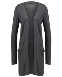 dunkelgraue Strickjacke mit einer offenen Front von Only