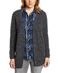 dunkelgraue Strickjacke von Blend