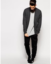 dunkelgraue Strickjacke von Asos