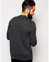 dunkelgraue Strickjacke von Asos