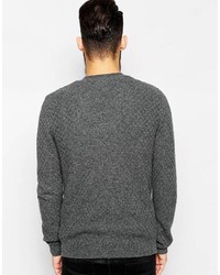 dunkelgraue Strickjacke von Asos