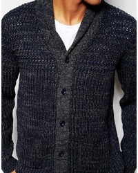 dunkelgraue Strickjacke von French Connection