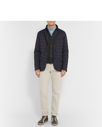 dunkelgraue Strickjacke von Brunello Cucinelli