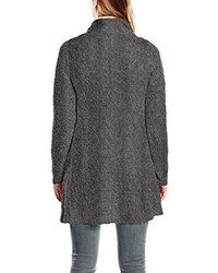 dunkelgraue Strickjacke von Comma