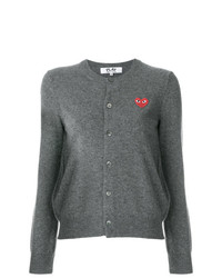 dunkelgraue Strickjacke von Comme Des Garcons Play