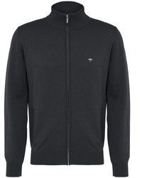 dunkelgraue Strickjacke von Fynch Hatton