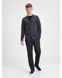 dunkelgraue Strickjacke von Jack & Jones