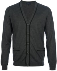 dunkelgraue Strickjacke von Lanvin