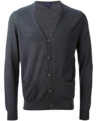 dunkelgraue Strickjacke von Lanvin