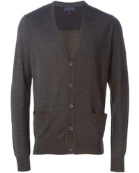 dunkelgraue Strickjacke von Lanvin