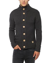 dunkelgraue Strickjacke von Lower East