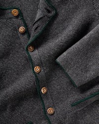 dunkelgraue Strickjacke von LUIS STEINDL