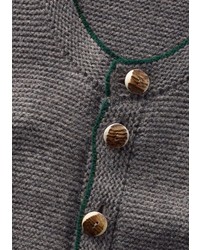 dunkelgraue Strickjacke von LUIS STEINDL