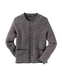 dunkelgraue Strickjacke von LUIS STEINDL