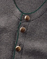 dunkelgraue Strickjacke von LUIS STEINDL