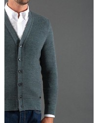 dunkelgraue Strickjacke von MAERZ Muenchen