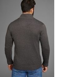 dunkelgraue Strickjacke von mans world