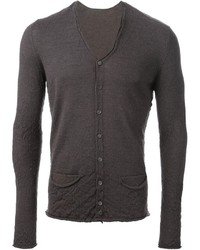 dunkelgraue Strickjacke