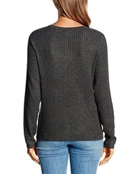 dunkelgraue Strickjacke von Vero Moda