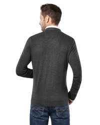 dunkelgraue Strickjacke von Vincenzo Boretti