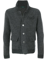 dunkelgraue Strickjacke von Zanone