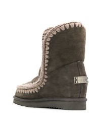 dunkelgraue Ugg Stiefel von Mou