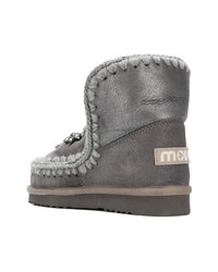 dunkelgraue Ugg Stiefel von Mou