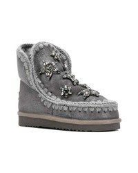 dunkelgraue Ugg Stiefel von Mou