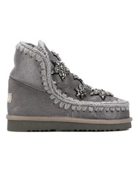 dunkelgraue Ugg Stiefel von Mou