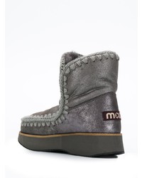 dunkelgraue Ugg Stiefel von Mou