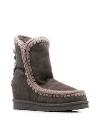 dunkelgraue Ugg Stiefel von Mou