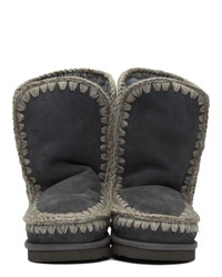 dunkelgraue Ugg Stiefel von Mou