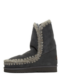 dunkelgraue Ugg Stiefel von Mou